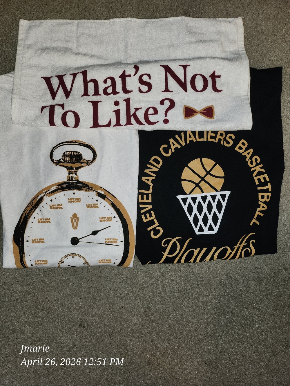 Cleveland Cavaliers Playoffs T-Shirt Bundle - Black & White with Gold Accent
